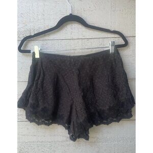 Kimchi Blue Urban Outfitters Lace Embroidered Black Shorts XS